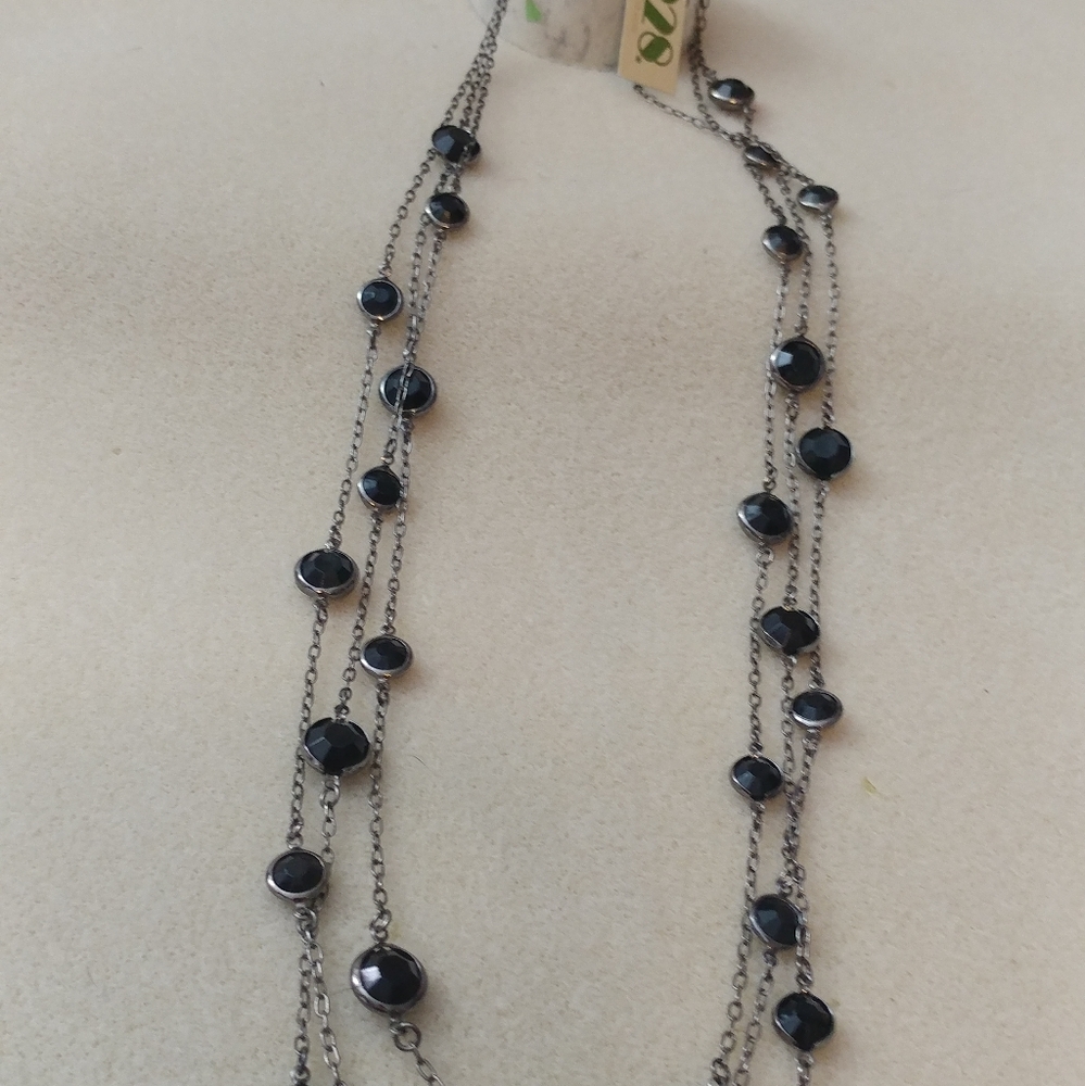 1928 necklace new with tag 26" black